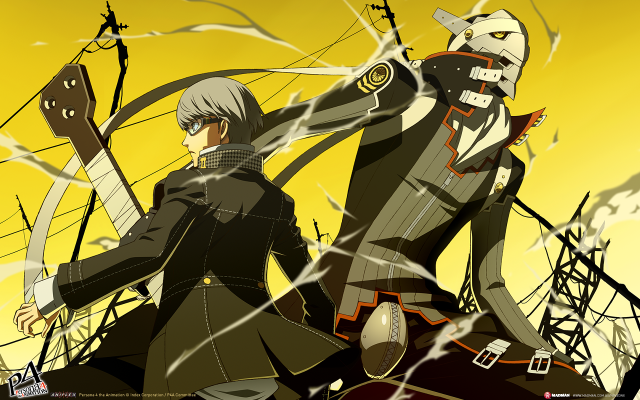 Anime characters swords yellow background #2 free wallpaper for desktop - medium preview image