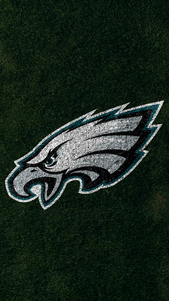 Philadelphia eagles logo grass football free wallpaper for mobile - medium preview image