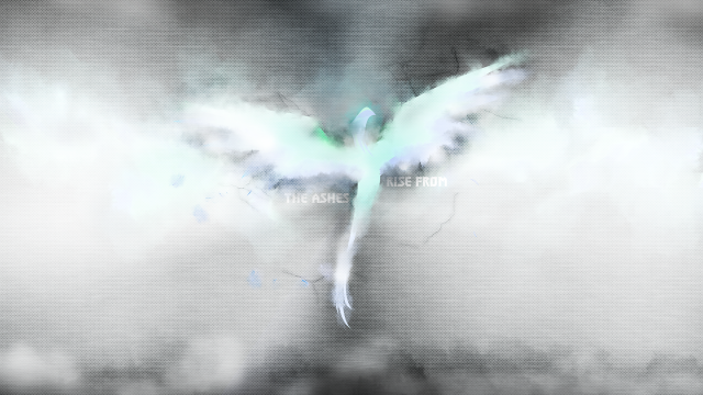 Bird blue wing flying cloudy free wallpaper for desktop - medium preview image