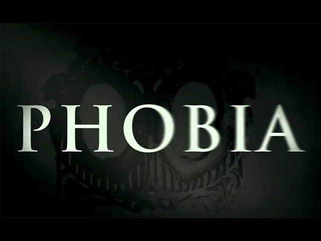 Dark background phobia white letters free wallpaper for desktop - medium preview image