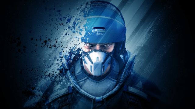 Astronaut helmet blue jacket starry free wallpaper for desktop - medium preview image