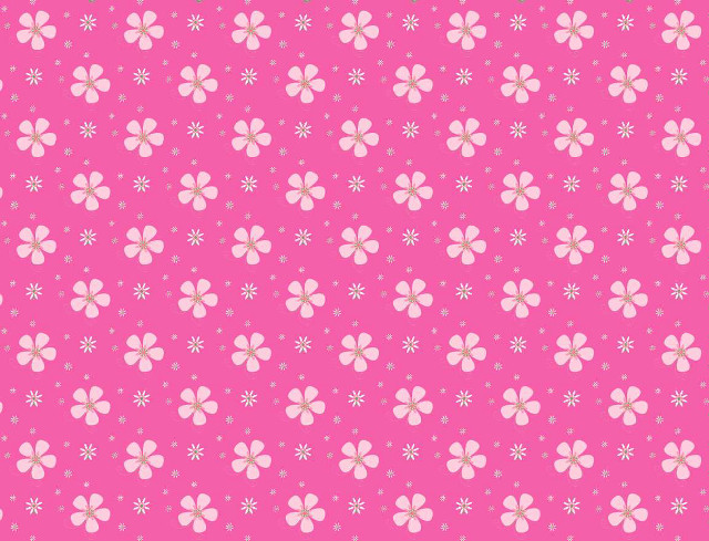 Pink background white flowers stars #2 free wallpaper for desktop - medium preview image