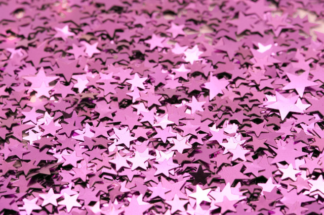 Pink background stars different sizes free wallpaper for desktop - medium preview image