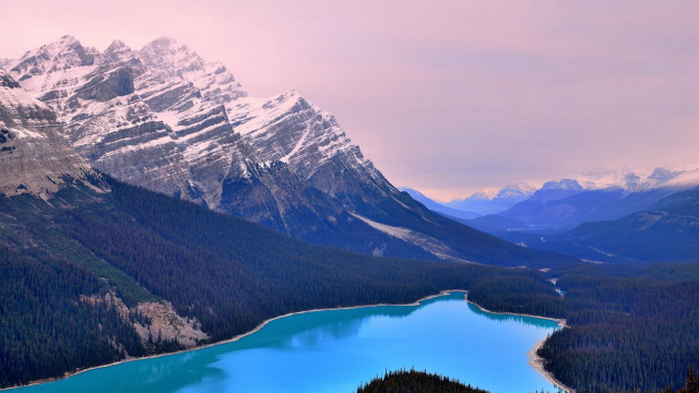 Mountain range lake snow capped #2 free wallpaper for desktop - medium preview image