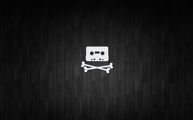 Pirate skull crossbones black background free wallpaper for desktop - medium preview image