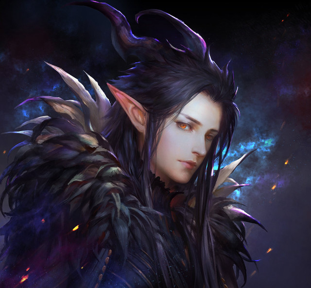 Elf horns wings fur aurora free wallpaper for tablet - medium preview image