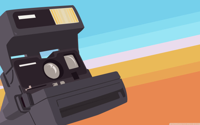 Digital camera table colorful stripes free wallpaper for desktop - medium preview image