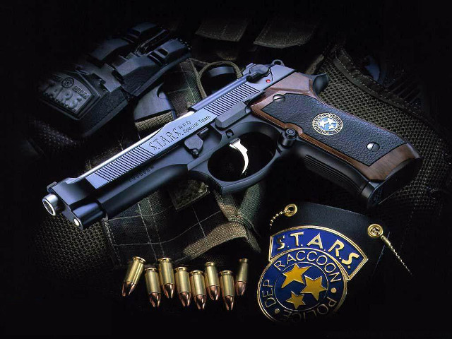 Gun badge gloves police stars free wallpaper for desktop - medium preview image