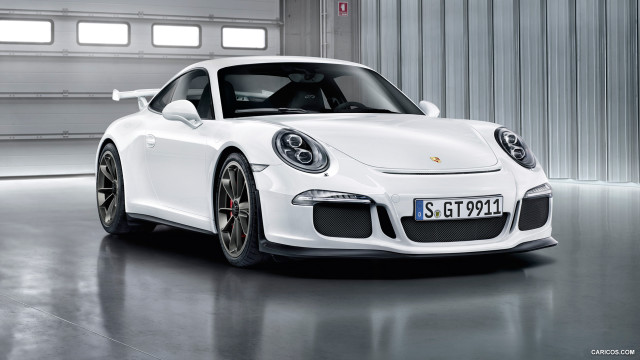 White porsche sports car garage #2 free wallpaper for desktop - medium preview image