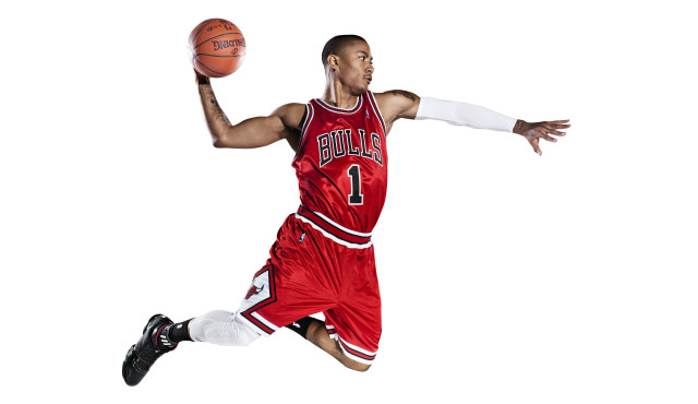 Man red uniform basketball ball free wallpaper for desktop - medium preview image