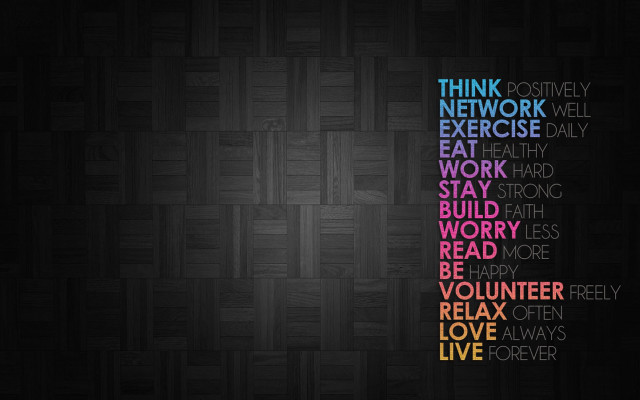 Think network eat exercise work free wallpaper for desktop - medium preview image