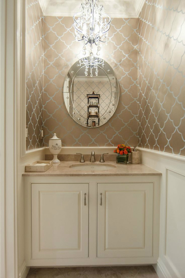 Bathroom vanity mirror chandelier white free wallpaper for mobile - medium preview image