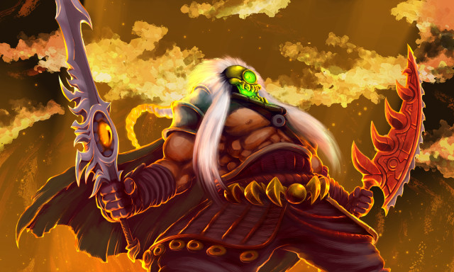 Cartoon character sword demon outfit free wallpaper for desktop - medium preview image