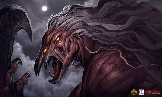 Demonic creature large mouth long free wallpaper for desktop - medium preview image