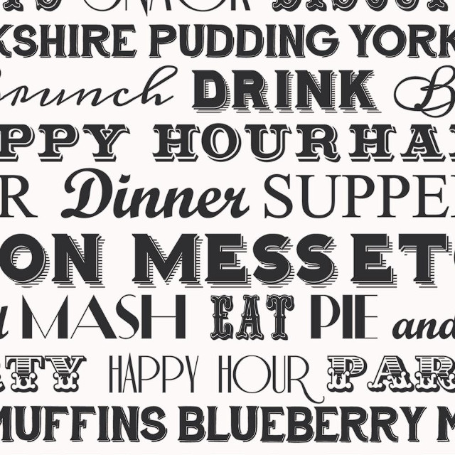 Black white typography multilingual words free wallpaper for tablet - medium preview image