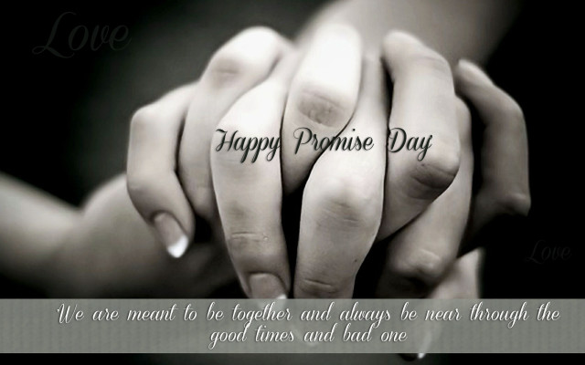Hands holding happy promise day free wallpaper for desktop - medium preview image