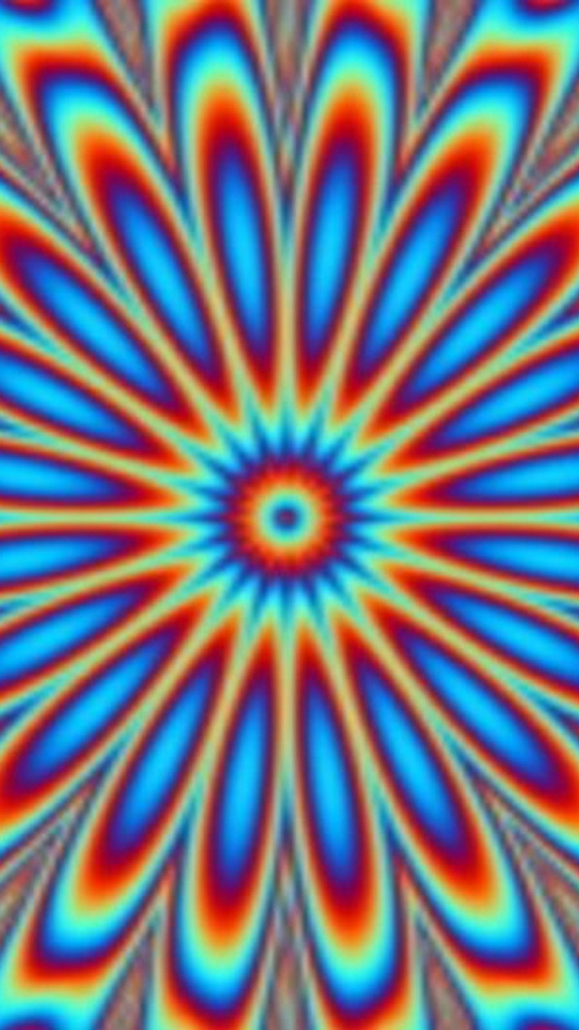 Blue red flower red center free wallpaper for mobile - medium preview image