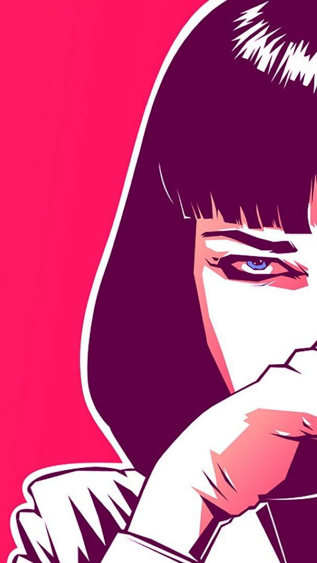 Woman hand mouth pink background free wallpaper for mobile - medium preview image