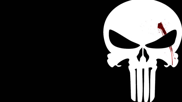 White skull red eye black #2 free wallpaper for desktop - medium preview image