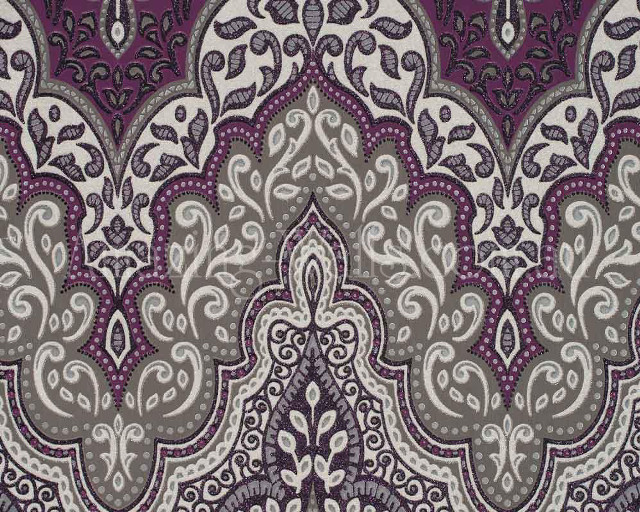 Purple white paisley print fabric free wallpaper for desktop - medium preview image