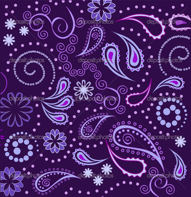 Purple blue paisley pattern background free wallpaper for tablet - medium preview image