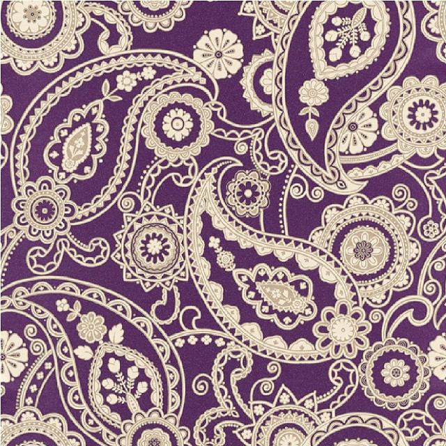 Purple white paisley print background free wallpaper for tablet - medium preview image
