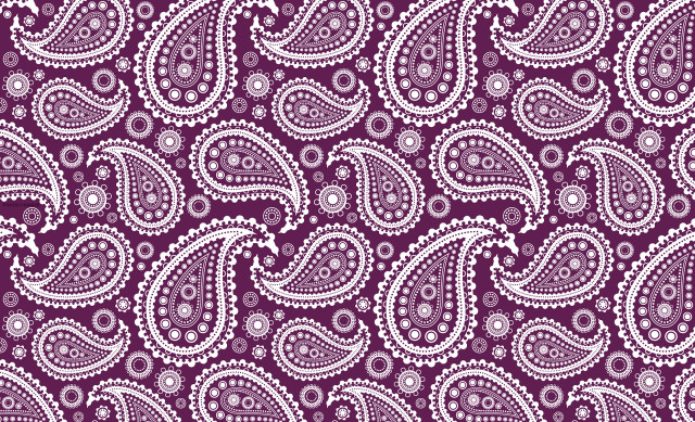 Purple paisley pattern white dots free wallpaper for desktop - medium preview image