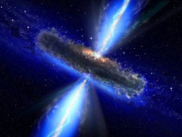Large black hole blue light free wallpaper for desktop - medium preview image