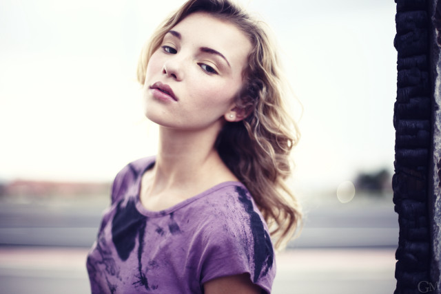 Woman long hair pole looking free wallpaper for desktop - medium preview image