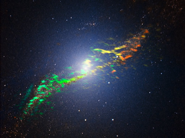 Bright green object sky stars free wallpaper for desktop - medium preview image