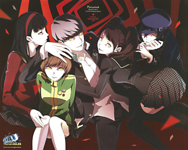 Group people red background black #2 free wallpaper for desktop - medium preview image