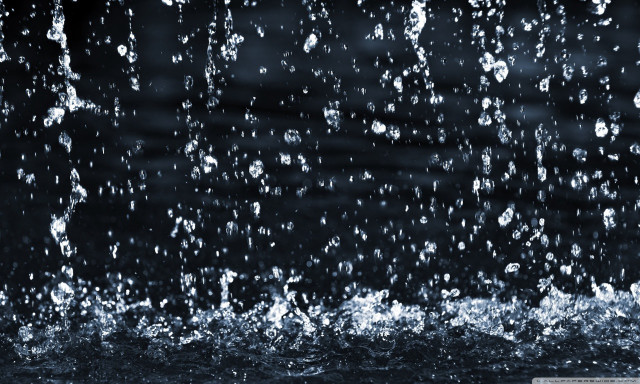Black white water droplets window free wallpaper for desktop - medium preview image