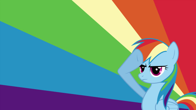 Rainbow pony blue skin purple free wallpaper for desktop - medium preview image