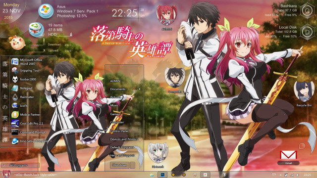 Anime desktop screen background girl free wallpaper for desktop - medium preview image