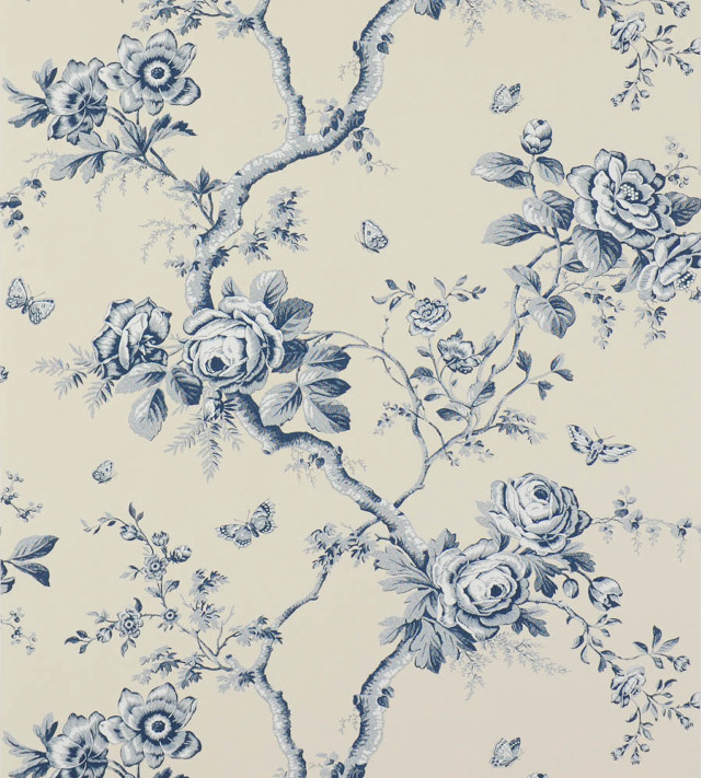 Blue flowers vines wallpaper design free wallpaper for tablet - medium preview image