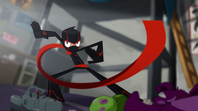 Cartoon character red object room free wallpaper for desktop - medium preview image