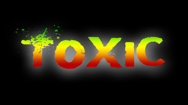 Toxic black background red paint free wallpaper for desktop - medium preview image
