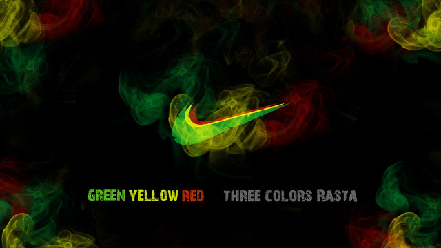 Nike smoke green yellow pasta free wallpaper for desktop - medium preview image