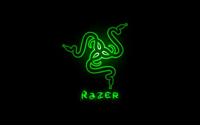 Green neon snake black background free wallpaper for desktop - medium preview image