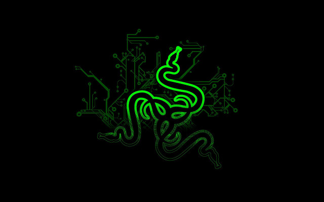 Green snake black background green #6 free wallpaper for desktop - medium preview image