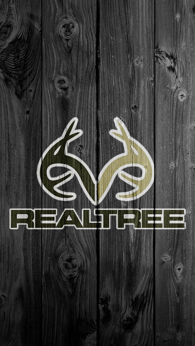 Wooden wall realtree logo lizard free wallpaper for mobile - medium preview image
