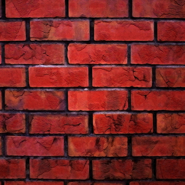 Red brick wall red clock free wallpaper for tablet - medium preview image