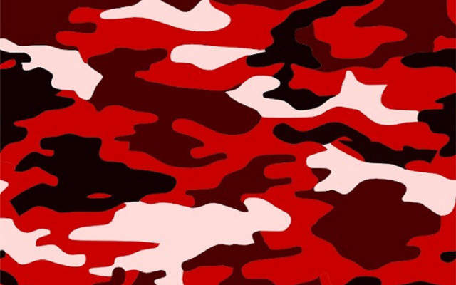 Red black camouflage pattern white free wallpaper for desktop - medium preview image