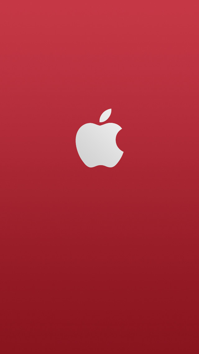 Red apple background minimalist rendering free wallpaper for mobile - medium preview image
