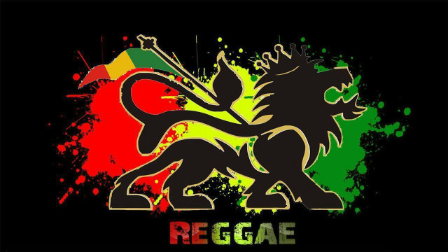 Lion flag reggae red image free wallpaper for desktop - medium preview image