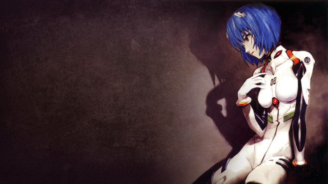 Woman blue hair white body free wallpaper for desktop - medium preview image