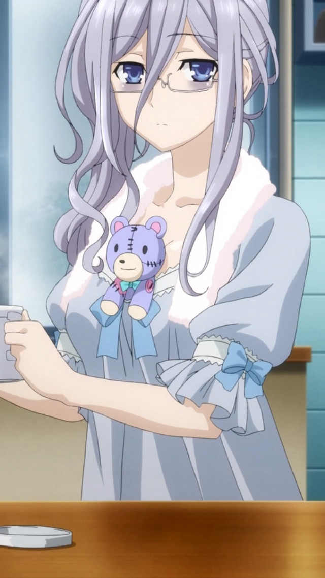 Woman long hair holding teddy free wallpaper for mobile - medium preview image