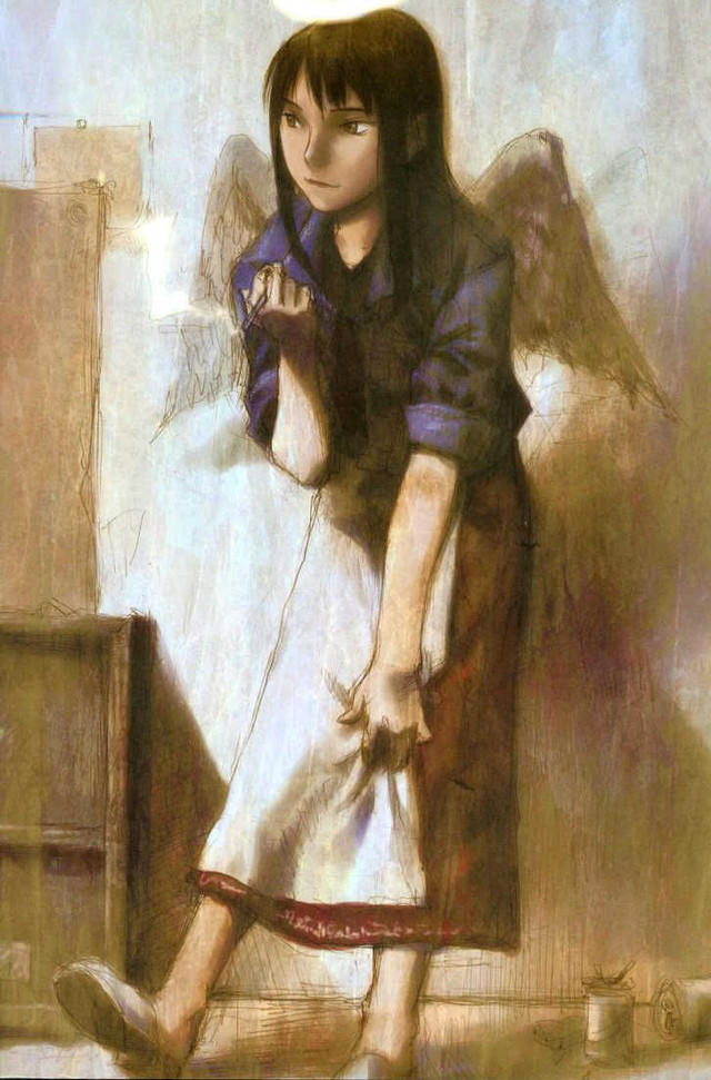 Woman holding bag angel white free wallpaper for mobile - medium preview image