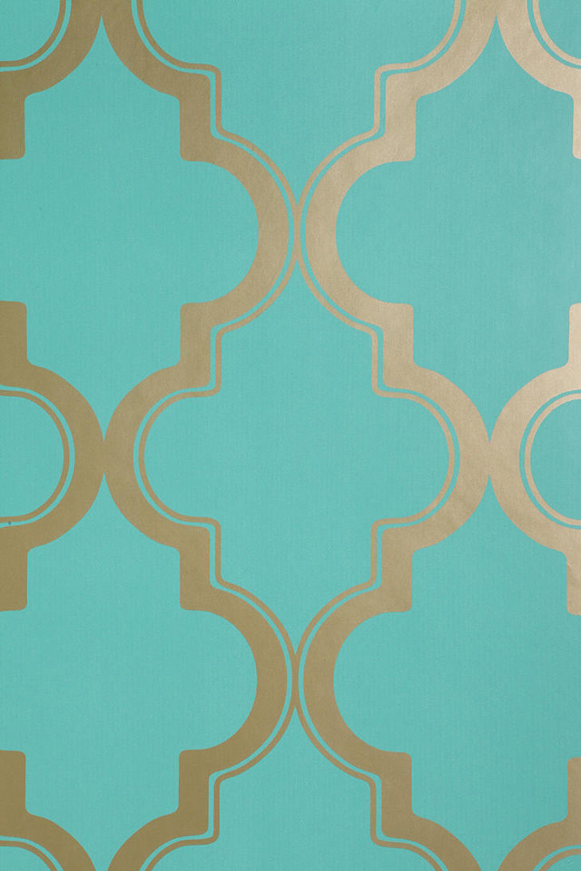 Blue gold wallpaper pattern clock free wallpaper for mobile - medium preview image