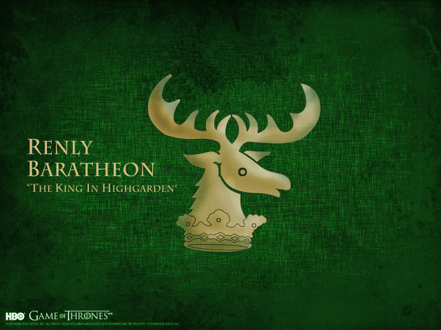 Green background gold stag head free wallpaper for desktop - medium preview image